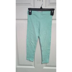 Pastel Teal Spring Girls 4T Cotton Leggings Easter Pants NWOT Casual Everyday